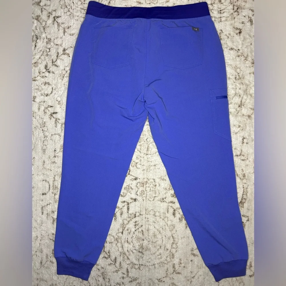 Figs Periwinkle high waisted Zamora Technical Collection Joggers PO# 4239 - Picture 4 of 6